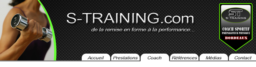 coach et menu de s-training.com coach sportif  Bordeaux