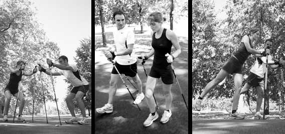 s�ance de marche nordique au parc bordelais � Bordeaux